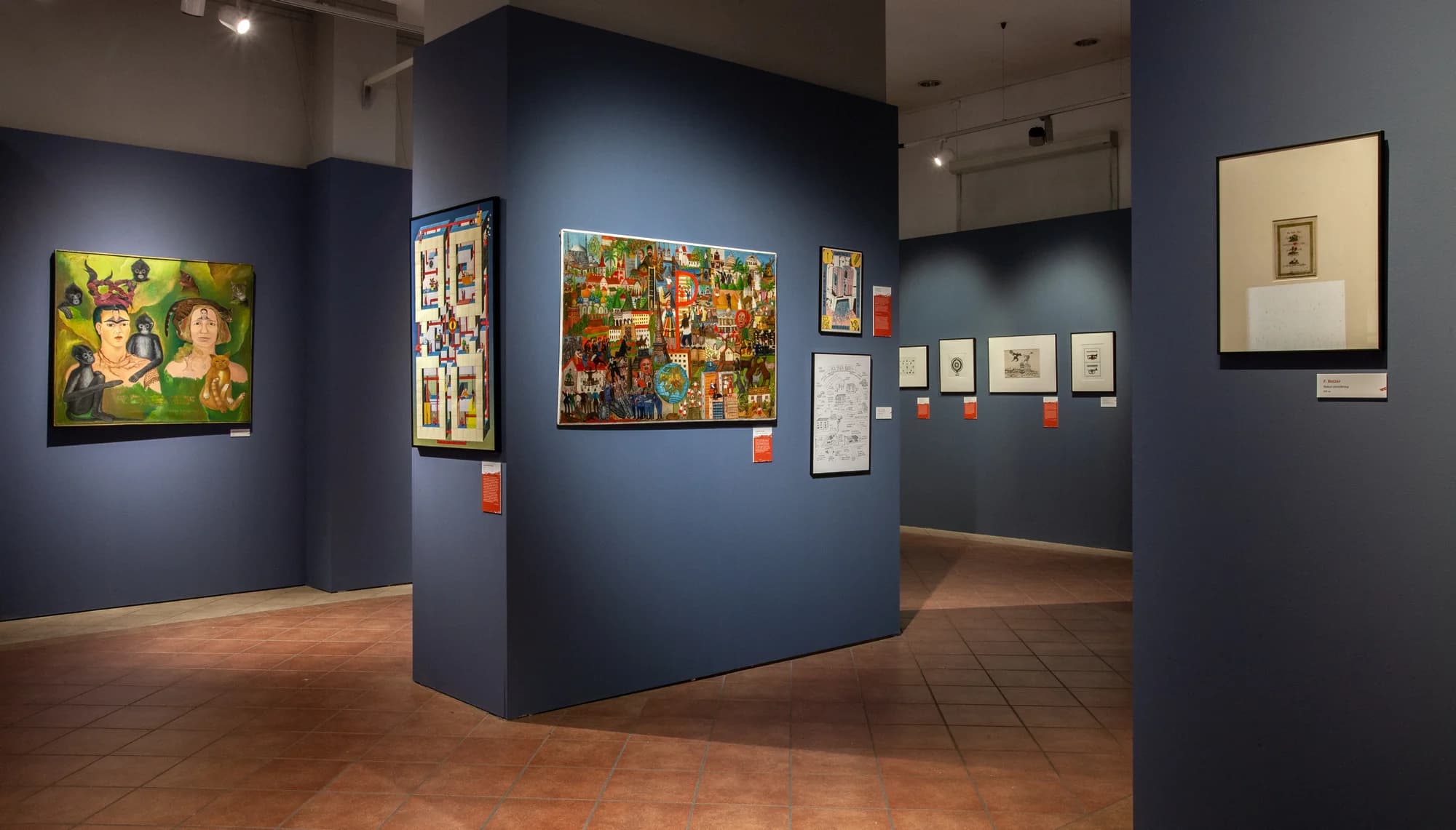 Installation view of “Obrazy do opowiadania” at Muzeum Etnograficzne, Wrocław.