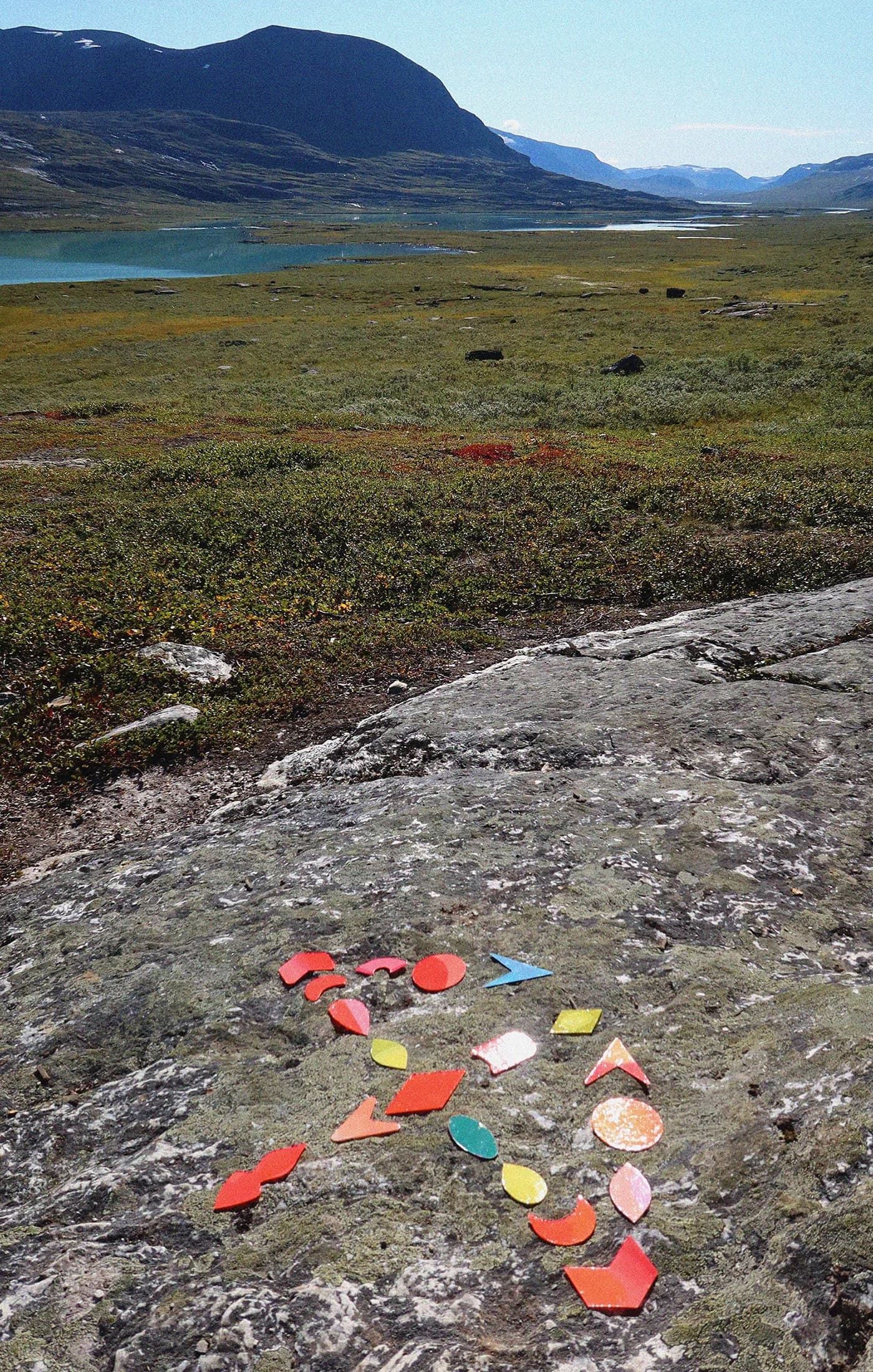 Photographic documentation of the Ore project in the landscape near Kiruna.