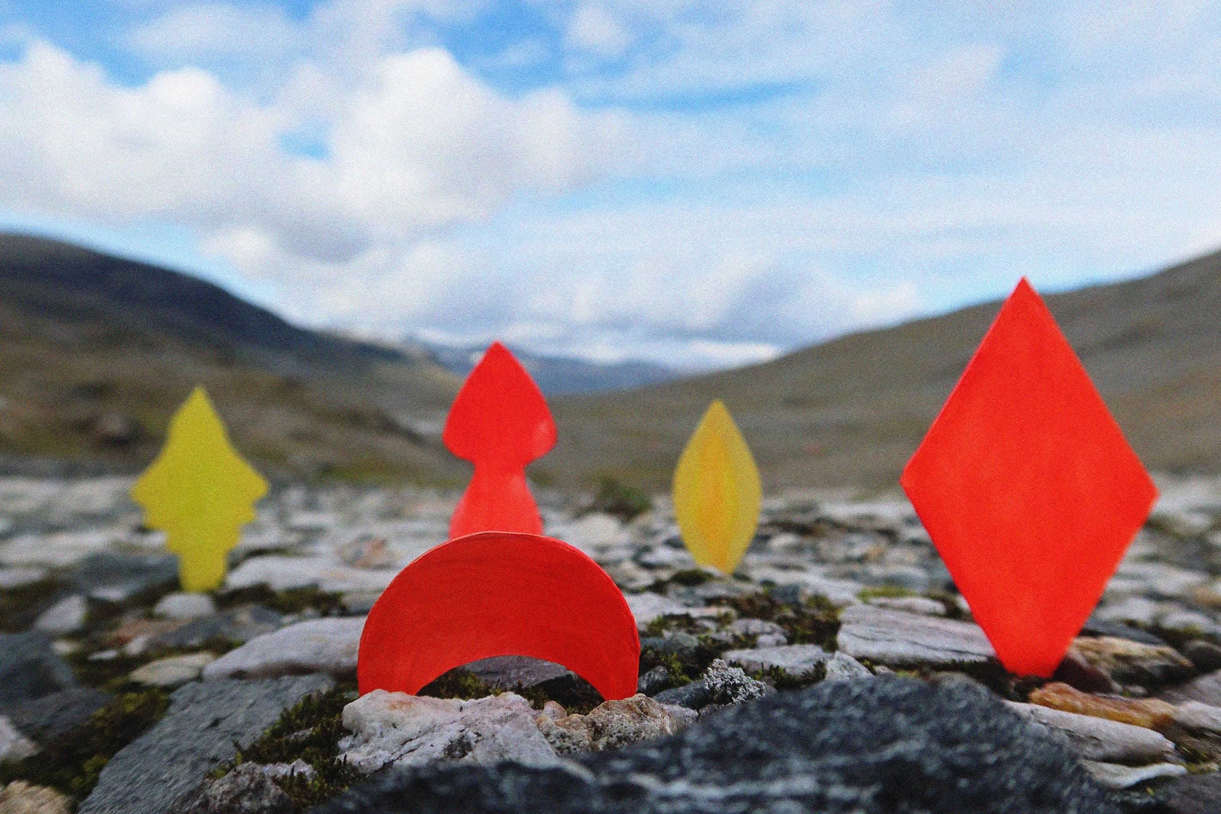 Photographic documentation of the Ore project in the landscape near Kiruna.