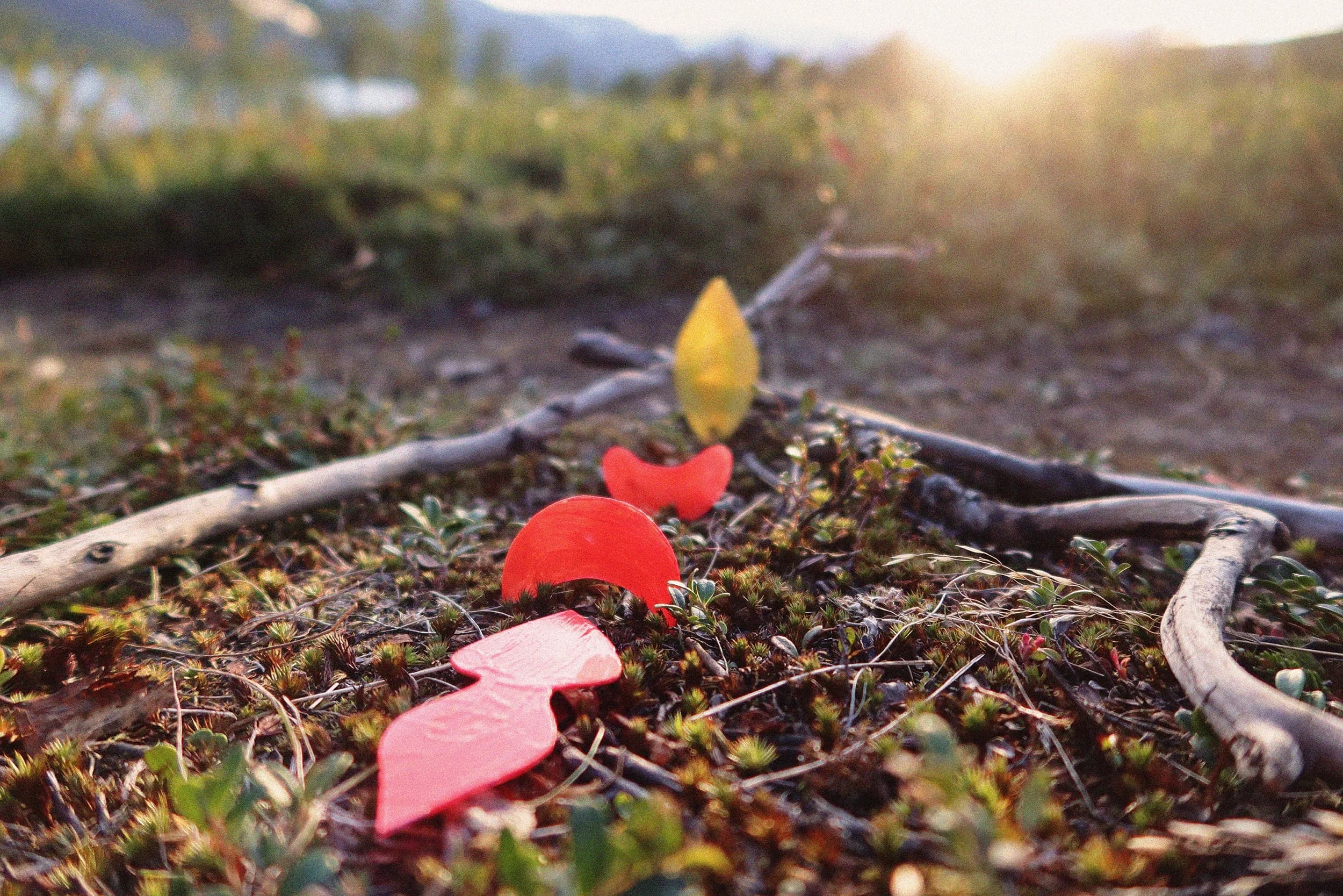 Photographic documentation of the Ore project in the landscape near Kiruna.