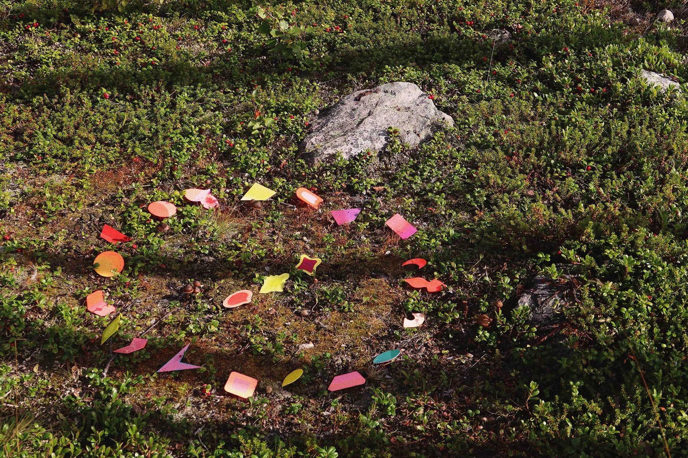 Photographic documentation of the Ore project in the landscape near Kiruna.